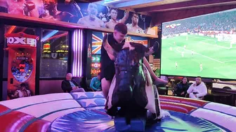 mechanical bull riding midnight 25th February 2024 in Benidorm #9