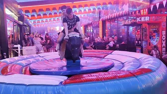 Mechanical bull riding January 8th 2024 in benidorm ♉ #7