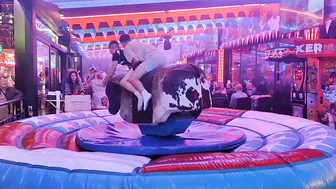 Mechanical bull riding January 8th 2024 in benidorm ♉ #9