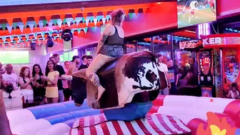 waoo! you need to watch this lady bull riding in August 4th 2023 in benidorm #5