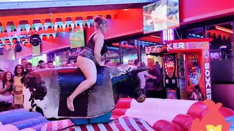 waoo! you need to watch this lady bull riding in August 4th 2023 in benidorm #6