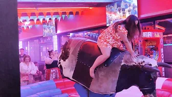 Friends ridding mechanical bull July 26th 2023 in benidorm ♥️♥️ #10