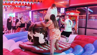 Friends ridding mechanical bull July 26th 2023 in benidorm ♥️♥️ #3