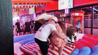 Friends ridding mechanical bull July 26th 2023 in benidorm ♥️♥️ #4