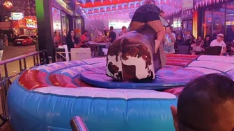 Nice mechanical bull riding December 8th 2023