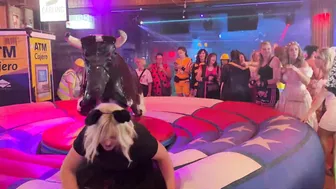 Mechanical bull riding May 8th 2024 in Benidorm Spain ♥️♥️♥️♥️ #5