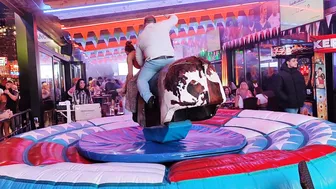 Mechanical bull riding November 16th 2023 in Benidorm ♥️♥️ #2