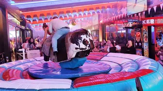 Mechanical bull riding November 16th 2023 in Benidorm ♥️♥️ #4