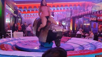 Midnight mechanical bull riding November 29th 2023 ♉♥️♥️ #1