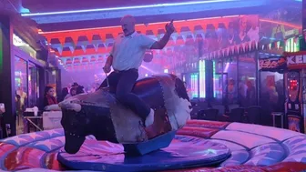 Mechanical bull riding December 8th 2023 in Benidorm Spain ♥️♥️ #1