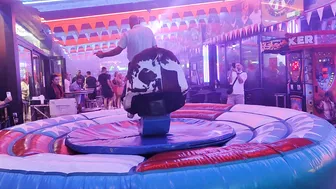 Mechanical bull riding December 8th 2023 in Benidorm Spain ♥️♥️ #10