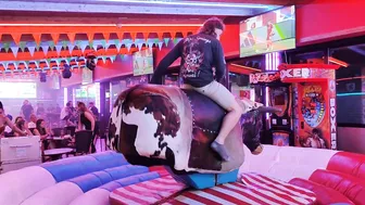 can he ride the bull? August 16th 2023 in Benidorm #4