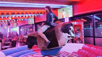 can he ride the bull? August 16th 2023 in Benidorm #7