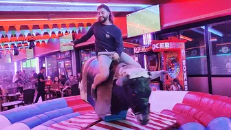 can he ride the bull? August 16th 2023 in Benidorm #8