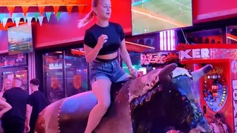 Whaoo ! Mechanical Bull Ridding 3rd of Augost 2023 in Benidorm ♥️♥️ #1