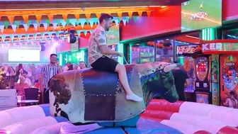 Mechanical bull riding December 9th 2023♥️♥️♥️♥️♥️♥️ #1