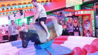 Mechanical bull riding December 9th 2023♥️♥️♥️♥️♥️♥️ #9