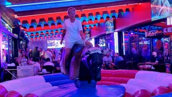 laugh with me in this bull riding October 7th 2023 in Benidorm ♉