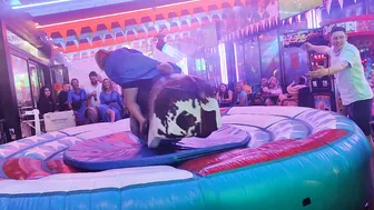 Amazing mechanical bull riding November 23rd 2023 in Valencia #10