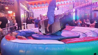 Amazing mechanical bull riding November 23rd 2023 in Valencia #7