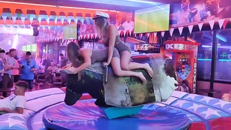 excellent mechanical bull riding November 25th 2023 in Benidorm ♥️♥️ #2