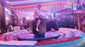 Mechanical bull riding December 9th 2023 in Benidorm #2