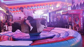 Mechanical bull riding December 9th 2023 in Benidorm #3