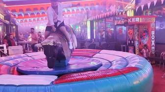 Mechanical bull riding December 9th 2023 in Benidorm #4