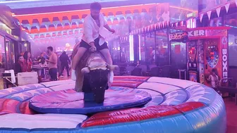 Mechanical bull riding December 9th 2023 in Benidorm #7