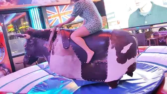 Mechanical bull riding 28th February 2024 in Benidorm #7