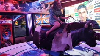 Mechanical bull riding 28th February 2024 in Benidorm #9