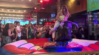 Mechanical bull riding April 25th 2024 in Benidorm ????????