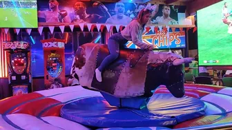 Mechanical bull riding November 14th 2023 in Benidorm ♥️♥️ #1