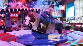 Mechanical bull riding November 14th 2023 in Benidorm ♥️♥️ #5