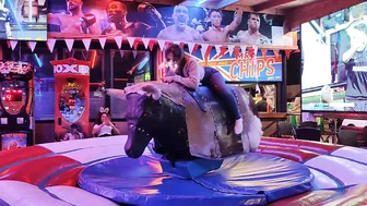 Mechanical bull riding November 14th 2023 in Benidorm ♥️♥️ #9