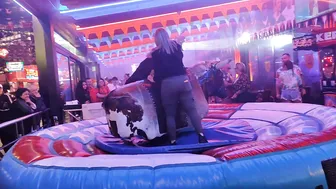 Latest mechanical bull riding November 26th 2023 ♉ #5