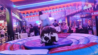 Mechanical bull riding November 19th 2023 in Benidorm ♥️♥️♉ #3