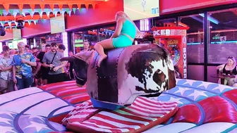 waoo! can she ride this bull 08♥️♥️ #5