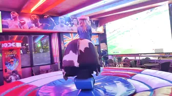 Mechanical bull riding March 26th 2024 in Benidorm ♥️♥️♥️♥️ №2 #10