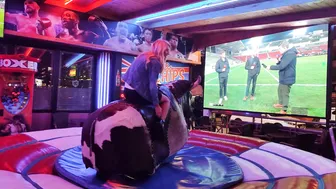 Mechanical bull riding March 26th 2024 in Benidorm ♥️♥️♥️♥️ №2 #2