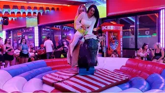 waoo funny funny mechanical bull rider August 25th 2023 in Benidorm ♥️♥️ #1