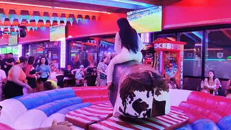 waoo funny funny mechanical bull rider August 25th 2023 in Benidorm ♥️♥️ #2