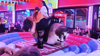 waoo funny funny mechanical bull rider August 25th 2023 in Benidorm ♥️♥️ #3