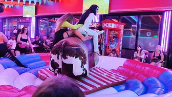 waoo funny funny mechanical bull rider August 25th 2023 in Benidorm ♥️♥️ #6