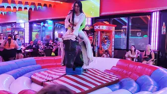 waoo funny funny mechanical bull rider August 25th 2023 in Benidorm ♥️♥️ #7