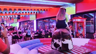 waoo funny funny mechanical bull rider August 25th 2023 in Benidorm ♥️♥️ #8