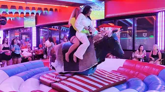 waoo funny funny mechanical bull rider August 25th 2023 in Benidorm ♥️♥️ #9