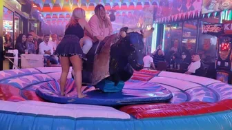 latest mechanical bull riding 18th November 2023 in Benidorm