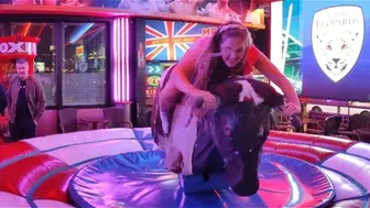 Mechanical bull riding March 3rd 2024 in Benidorm ♉