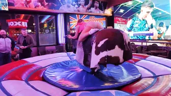 Mechanical bull riding March 3rd 2024 in Benidorm ♉ #4